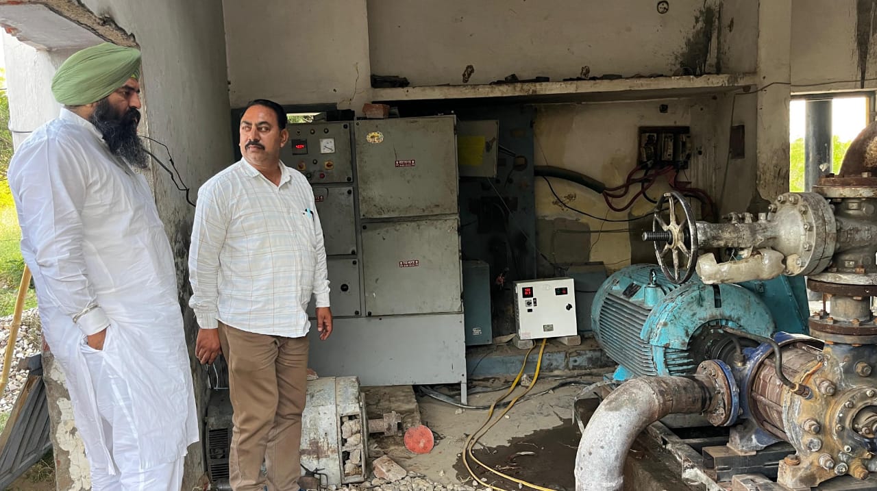 Deputy Speaker inspects village Billon under water supply scheme supplying drinking water to villages like Mahindwani and Bhadiyar.